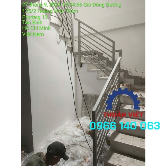 TAY VỊN CẦU THANG SẮT GIÁ RẺ ĐẸP HÓC MÔN QUẬN 12