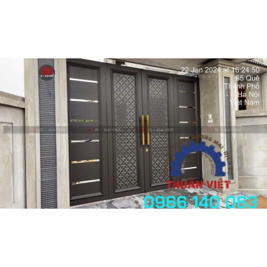 CỔNG NHÔM CNC 4 CÁNH GIÁ RẺ HÓC MÔN