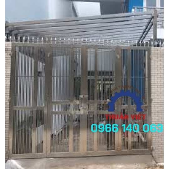 CỬA INOX 4 CÁNH GIÁ RẺ TẠI GÒ VẤP