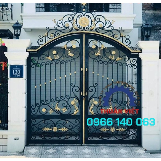 CỔNG SẮT MỸ NGHỆ MẪU CAO CẤP GIÁ RẺ TẠI Q12, HÓC MÔN TPHCM 