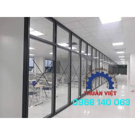 vách ngăn nhôm kính